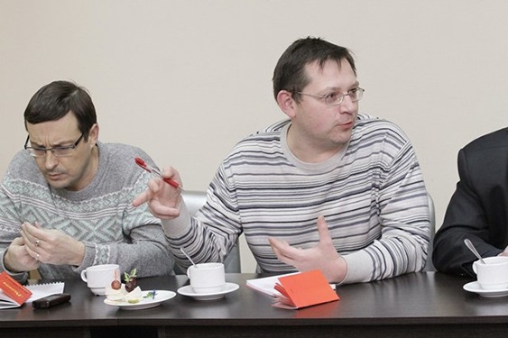 Пресс-ужин Алексея Журавлёва с представителями СМИ в Воронеже, 26 декабря 2013 г.