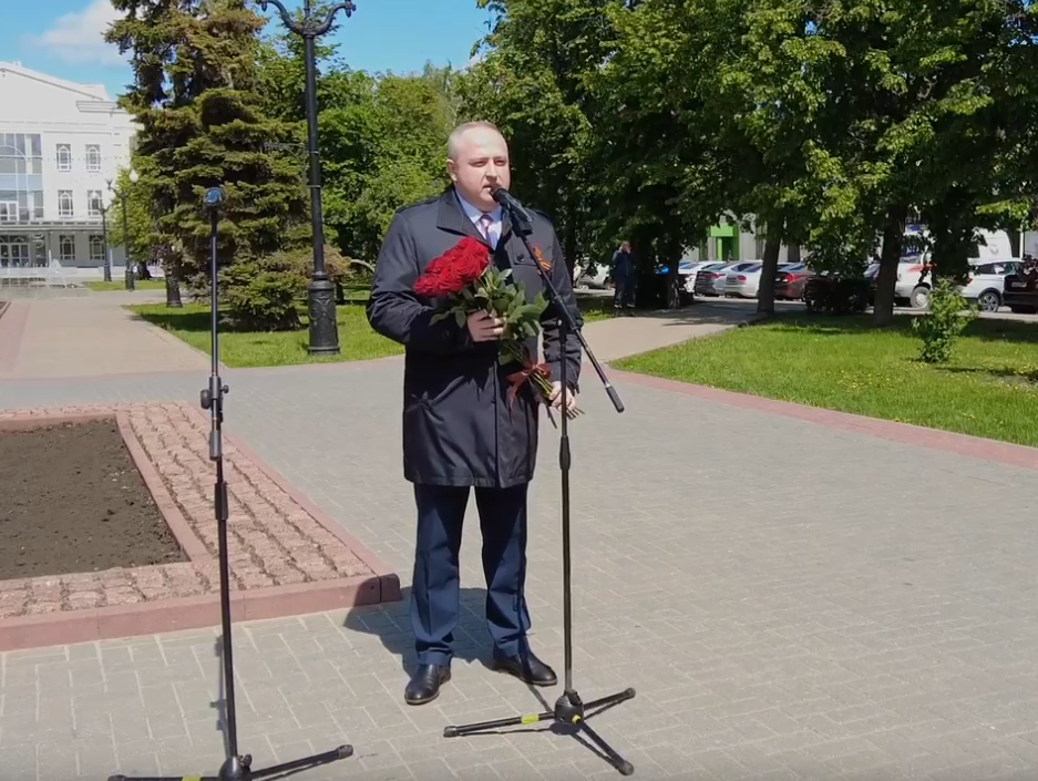 В преддверии Дня Победы Максим Косенков выступил на митинге в Тамбове