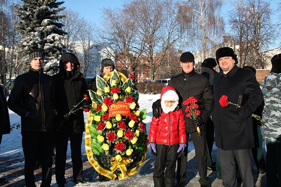 Воронежская "РОДИНА" почтила память воинов-освободителей в честь 71-ой годовщины освобождения Города воинской слав