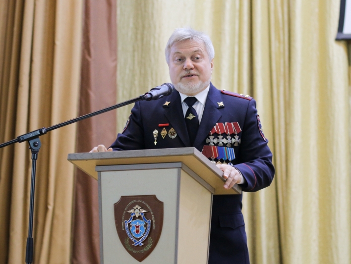 Алексей Новгородов провел Урок мужества в Московском университете МВД России