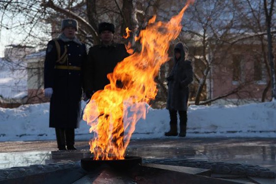Воронежская "РОДИНА" почтила память воинов-освободителей в честь 71-ой годовщины освобождения Города воинской слав