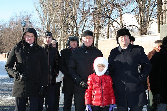 Воронежская "РОДИНА" почтила память воинов-освободителей в честь 71-ой годовщины освобождения Города воинской слав