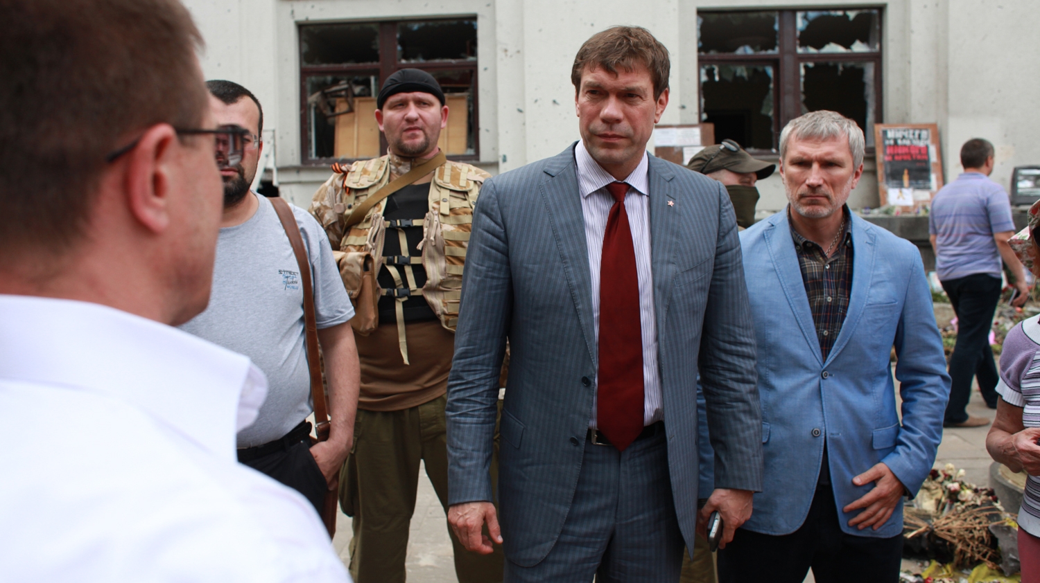 Алексей Журавлев и Олег Царев в ДНР, июнь 2014 года.