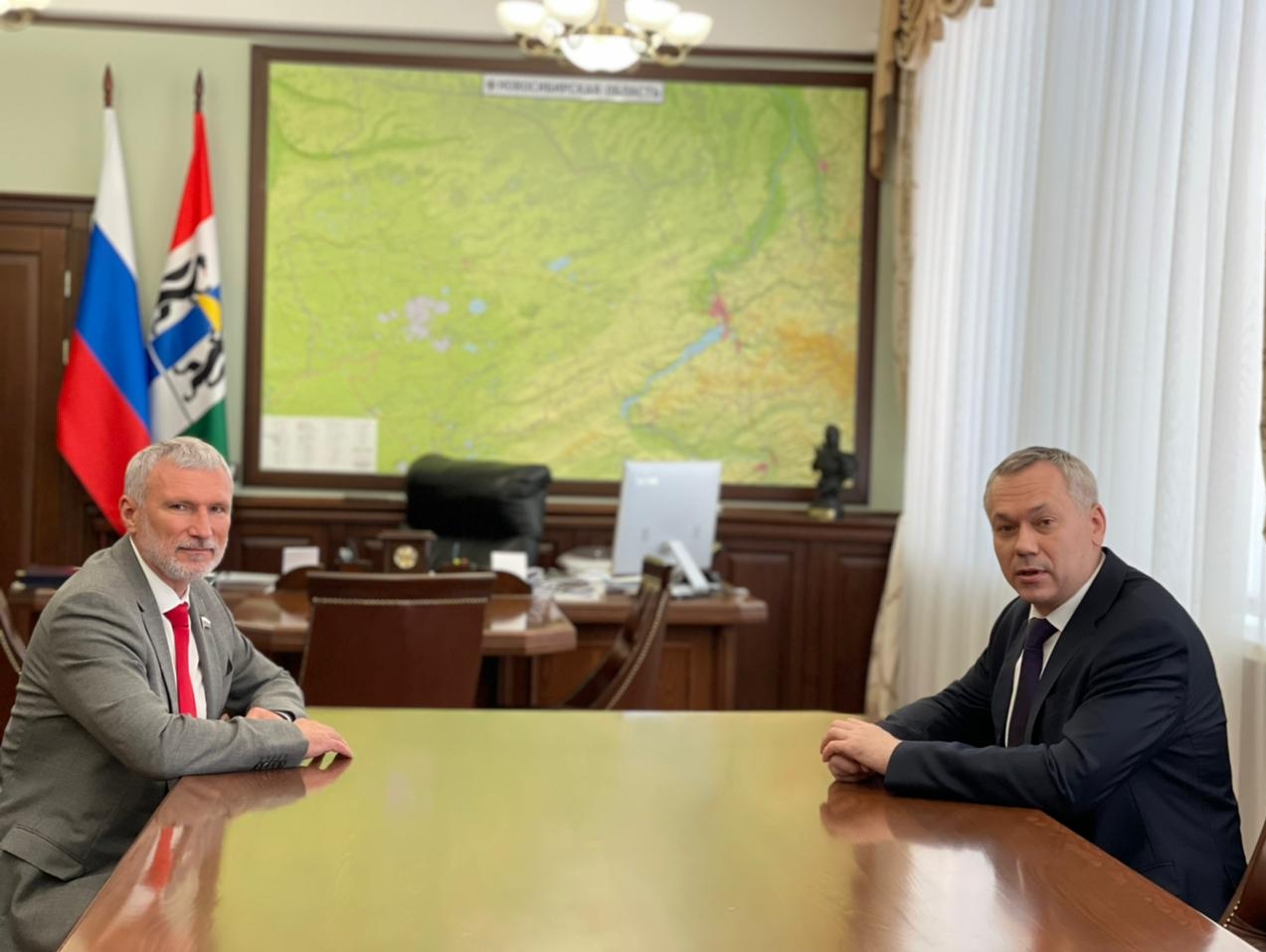 Алексей Журавлев встретился с губернатором Новосибирской области