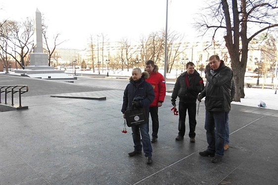 Делегация "РОДИНЫ" возложила цветы в годовщину освобождения Воронежа, 25 января 2014 г.