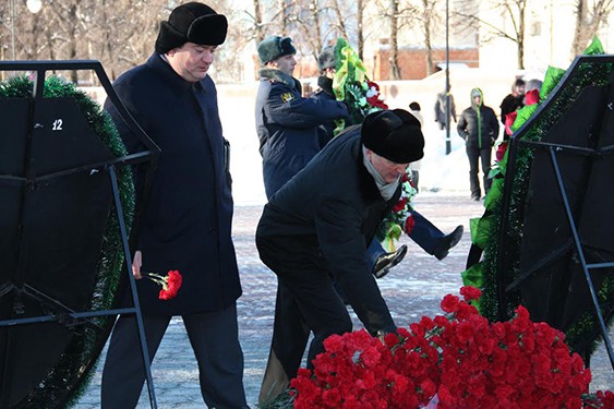 Воронежская "РОДИНА" почтила память воинов-освободителей в честь 71-ой годовщины освобождения Города воинской слав