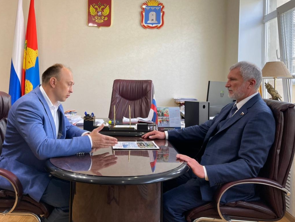 Алексей Журавлев встретился с главой Тамбовского района Алексеем Бородиным