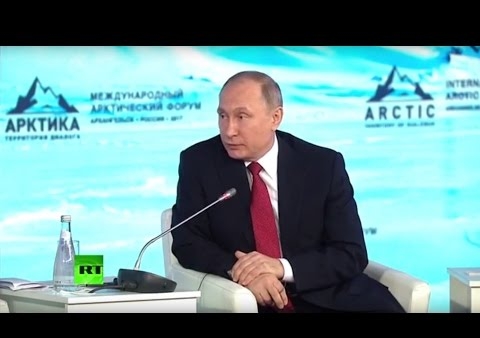 Форум "Арктика – территория диалога" с участием Владимира Путина (Архангельск, 30.03.2017)