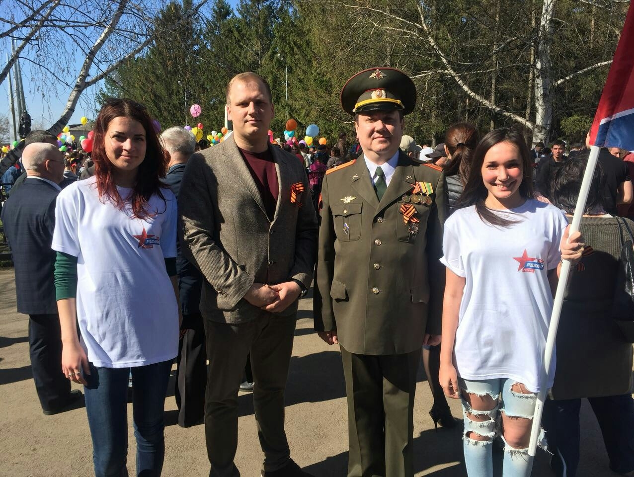 Партийцы Кармаскалинского района Башкирии провели памятную акцию в честь Дня Победы