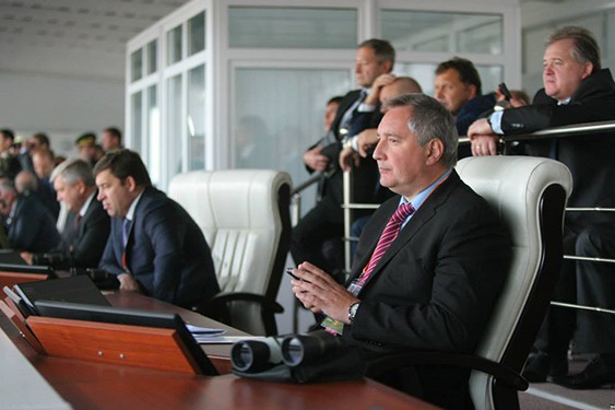 Дмитрий Рогозин на выставке Russia Arms Expo 2013 в Нижнем Тагиле, сентябрь 2013 г.