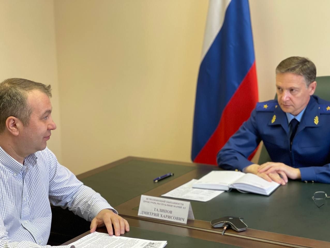 Андрей Смышляев на личном приеме у первого зама прокурора Марий Эл поднял вопросы о защите прав собственников