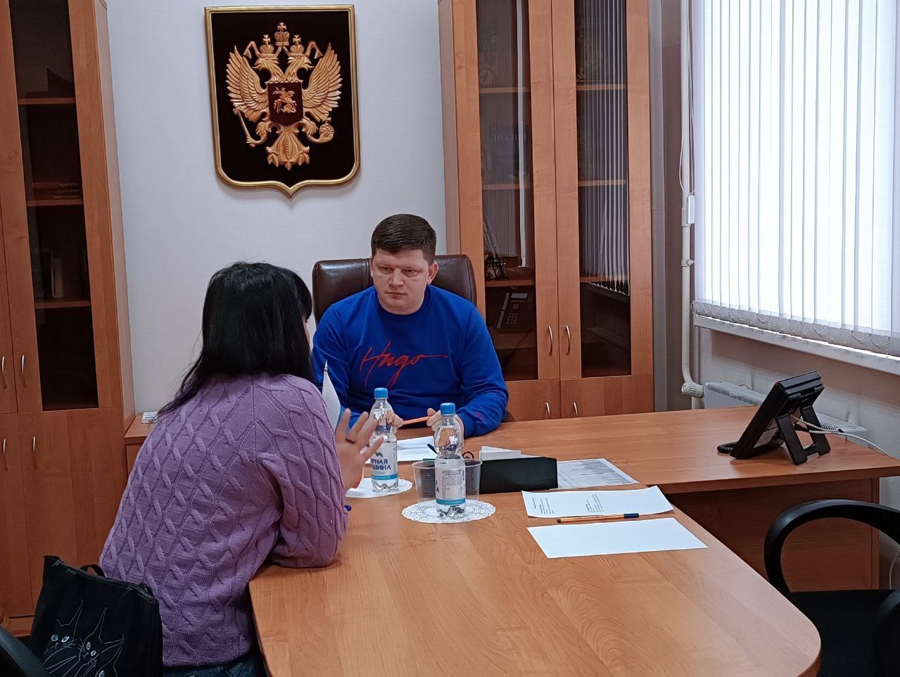 Сергей Мягких, избранный от "РОДИНЫ", провел прием граждан в Тамбовской облдуме
