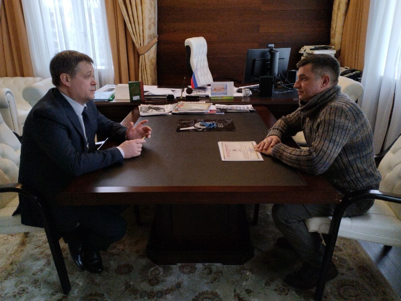 Вячеслав Владимиров встретился с руководителем Управления пресс-службы Правительства Воронежской области
