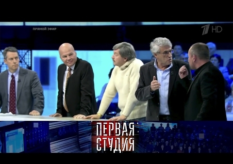 Игорь Коротченко в программе "Первая студия". Кому выгоден конфликт в Донбассе? (Первый канал, 31.01.2017)