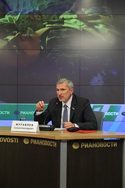 Пресс-конференция Алексея Журавлёва в РИА "Новости", 19 июня 2013 года