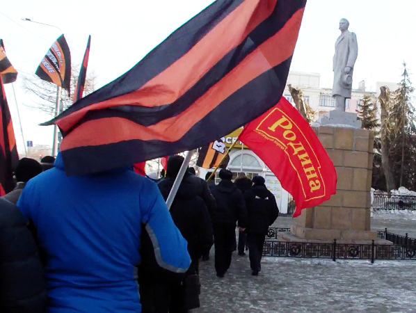 Челябинские соратники провели митинг в поддержку Президента РФ
