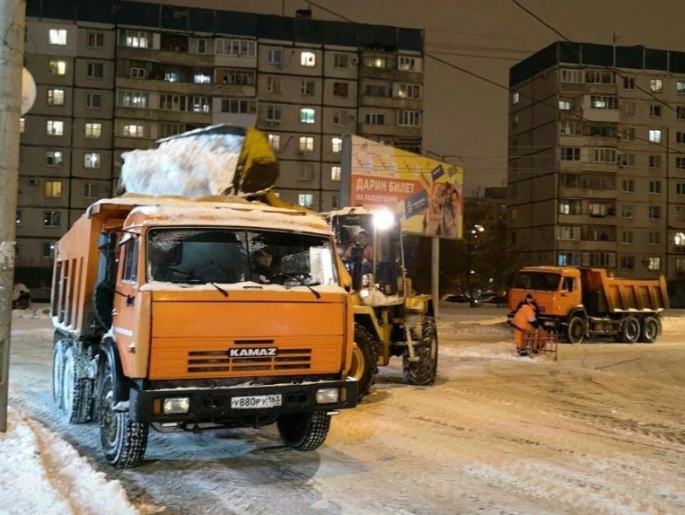 Самарские партийцы приняли участие в акции "Снежный фронт"