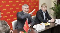 Родинцы Воронежа встретились с Алексеем Журавлёвым