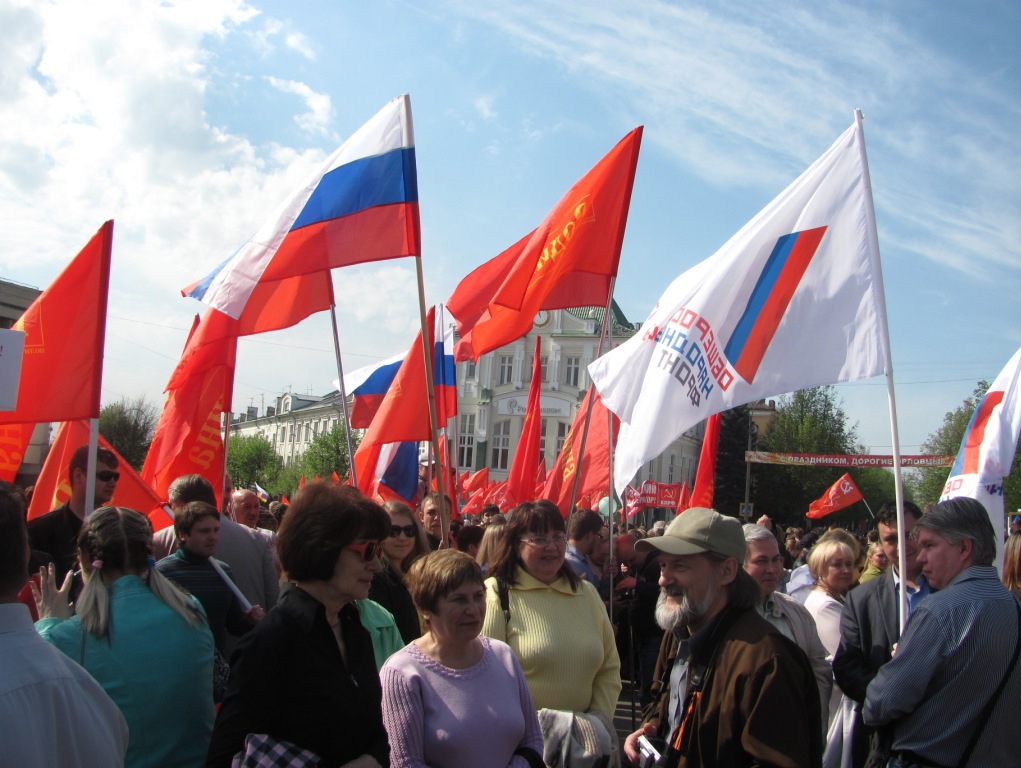 "РОДИНА" Орла приняла участие в первомайском митинге