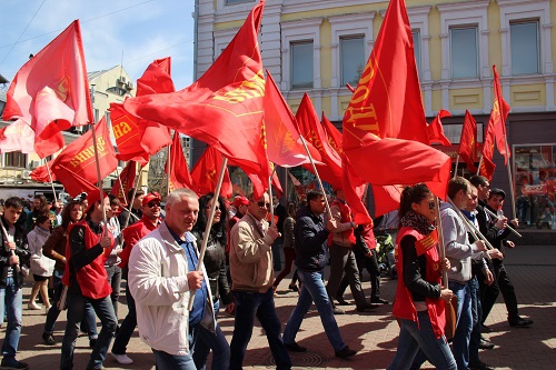 День весны и труда активисты нижегородской "РОДИНЫ" отпраздновали демонстрацией