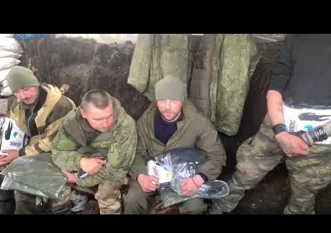 В окопах на позициях интернациональной бригады «Пятнашка» получили гумпомощь от "РОДИНЫ"