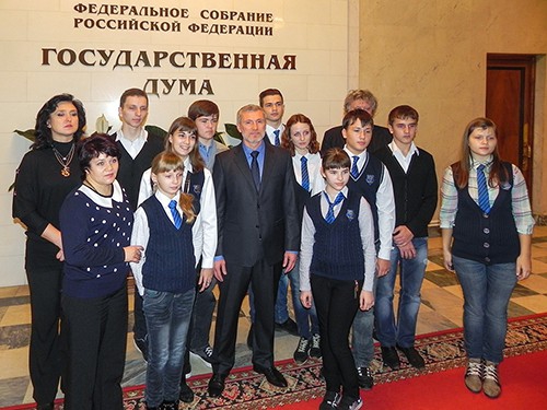 Алексей Журавлёв встретился с воронежскими школьниками, 7 ноября 2013 г.