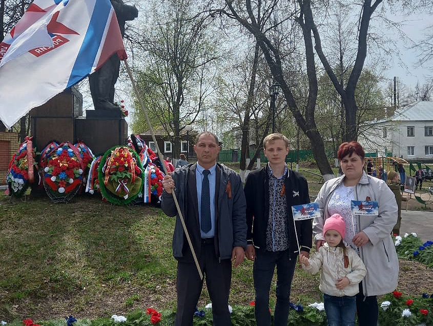 Кировская "РОДИНА" провела памятные акции ко Дню Победы в Яранском районе