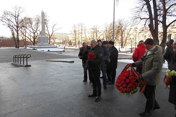 Делегация "РОДИНЫ" возложила цветы в годовщину освобождения Воронежа, 25 января 2014 г.