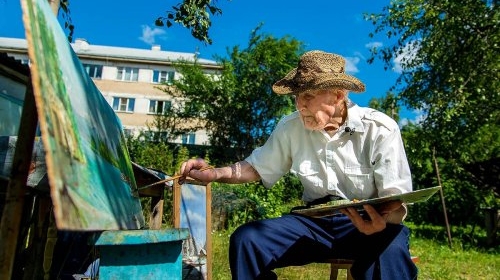 Челябинская "РОДИНА" организовала онлайн-выставку картин ветерана войны