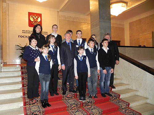 Алексей Журавлёв встретился с воронежскими школьниками, 7 ноября 2013 г.