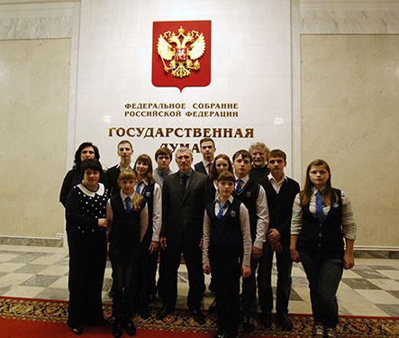Алексей Журавлёв встретился с воронежскими школьниками, 7 ноября 2013 г.