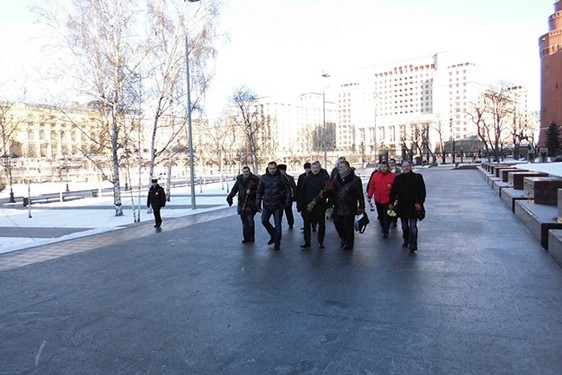Делегация "РОДИНЫ" возложила цветы в годовщину освобождения Воронежа, 25 января 2014 г.
