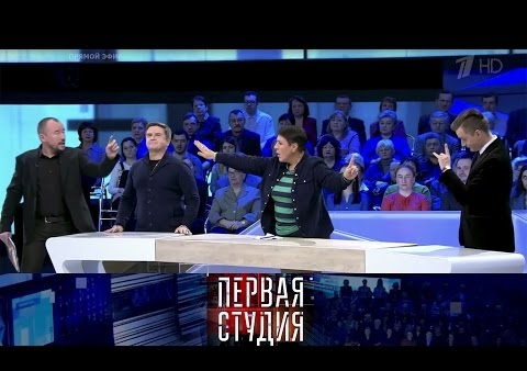Алексей Журавлев в программе "Первая студия". Донбасс: снимут ли блокаду? (Первый канал, 28.02.2017)