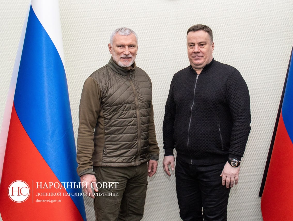 Алексей Журавлев встретился с председателем Народного Совета ДНР Константином Кузминым