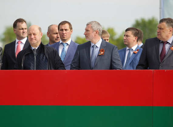 Визит российской делегации во главе с Рогозиным в ПМР, 9 мая 2014 г.