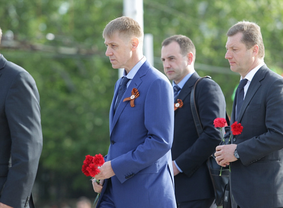 Визит российской делегации во главе с Рогозиным в ПМР, 9 мая 2014 г.