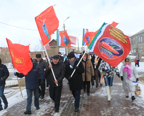 Колонна "РОДИНЫ" в Нарьян-Маре стала самой многочисленной на 1 Мая