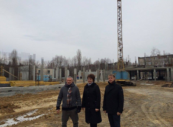 Алексей Журавлёв осмотрел стройплощадки соцобъектов в ПМР, 02.12.2014