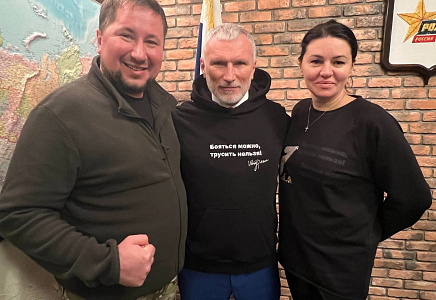 Алексей Журавлев встретился с боевым товарищем и соратником Александром Голдманом