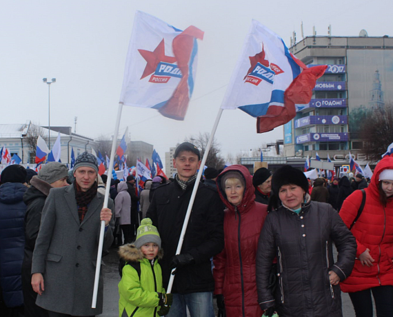 Ульяновские активисты приняли участие в митинге-концерт "Мы вместе!"
