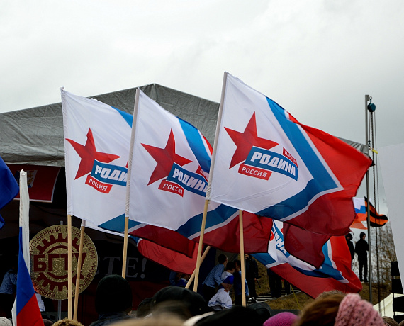 Брянская "РОДИНА" приняла участие в митинге-концерте "Мы вместе"