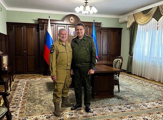 Рабочий визит Алексея Журавлева в зону проведения СВО, июнь 2023 г.