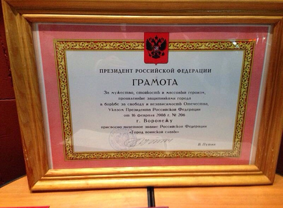 В Воронеже стартовал проект "Россия - страна победителей", 14 мая 2014 г.