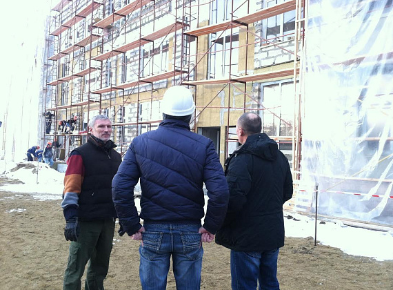 Алексей Журавлёв инспектирует строящиеся соцобъекты в ПМР, 04.01.2015 (часть 1)