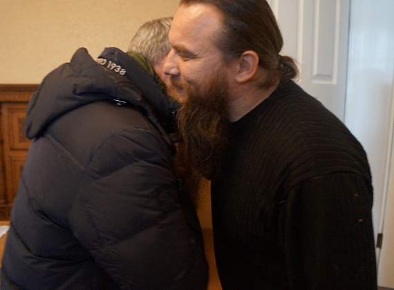 Встреча Алексея Журавлёва с отцом Никоном (общественная организация "Народное Единство"), 20.01.2015