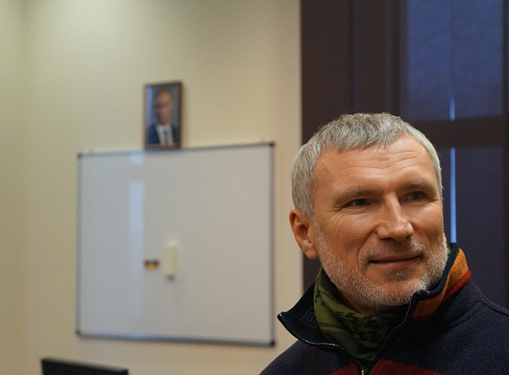 Встреча Алексея Журавлёва с председателем Народного Совета ДНР Андреем Пургиным и депутатом Народного Совета Екатериной Мартьяновой, 30.01.2015