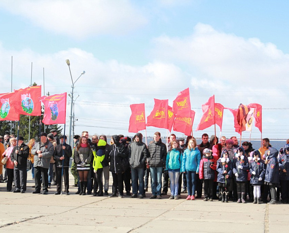 "РОДИНА" приняла участие в митинге посвящённому доставке в Архангельск копии Знамени Победы