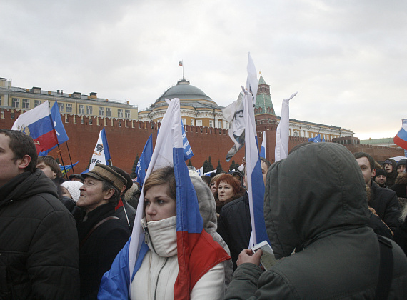 Партия "РОДИНА" на митинге-концерте на Красной площади, 18 марта 2014 г.