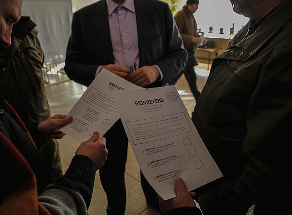 Делегация партии "РОДИНА" в Новороссии, 02.11.2014
