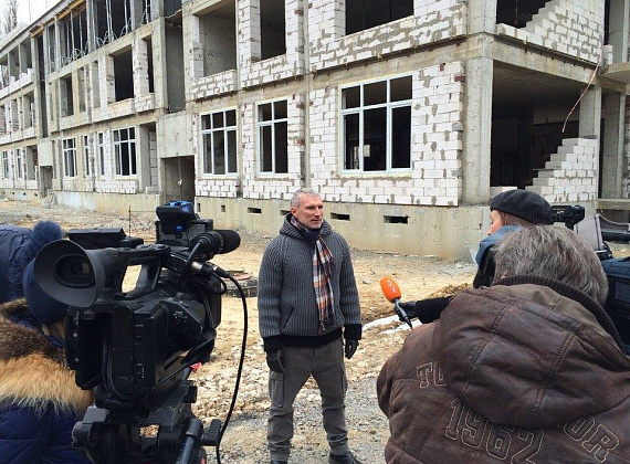 Алексей Журавлёв осмотрел стройплощадки соцобъектов в ПМР, 02.12.2014
